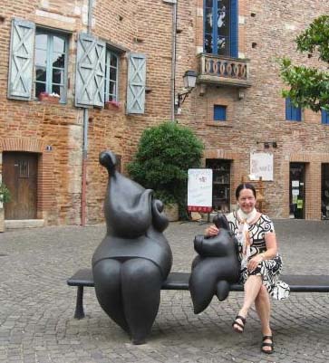 Marilyn Kallet in Auvillar, France